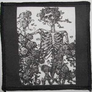Printed Sew On Patch - RUBIYAT SKELETON - Grateful Dead Rosie - old image p27