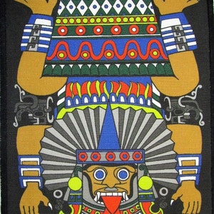 Printed Sew On Patch - AZTEC QUETZALCOATL-VENUS - Good Sized Patch
