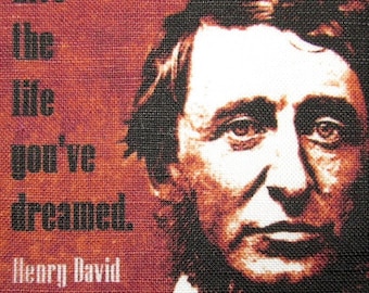 Parche estampado con frase "Henry David Thoreau" para coser en chaleco, bolso, mochila o chaqueta (pág. 465)