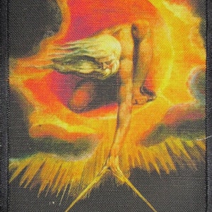Printed Sew On Patch - ANCIENT OF DAYS - William Blake 1757-1827 The Creation Medium