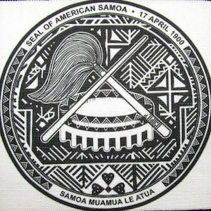 SAMOA SEAL - Vest, Bag, Backpack, Jacket - Printed Patch - Sew on - Display Your Travels
