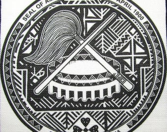 SAMOA SEAL - Vest, Bag, Backpack, Jacket - Printed Patch - Sew on - Display Your Travels
