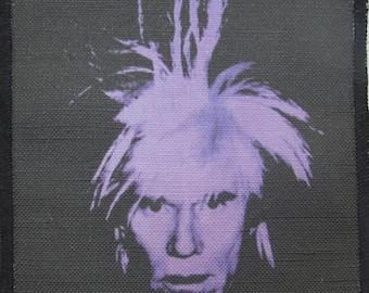ANDY WARHOL - Can&#39;t Mistake This Guy - Vest, Backpack - Printed Patch - Sew On