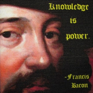 FRANCIS BACON QUOTE - Printed Patch - Sew On - Vest, Bag, Backpack, Jacket p490