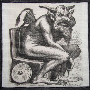 Printed Sew On Patch - Dictionairre Infernal - BELPHEGOR - Demonology Dictionary