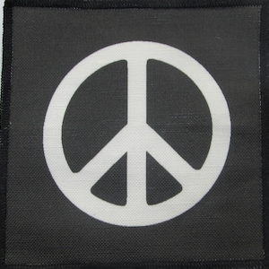 Printed Sew On Patch - PEACE - Simple and to the point - Vest, Bag, Backpack, Jacket