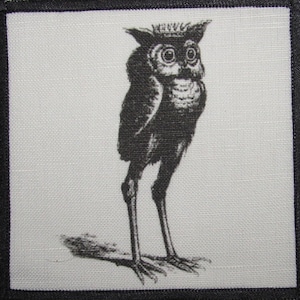 Printed Sew On Patch - Dictionairre Infernal - STOLAS - Demonology Dictionary