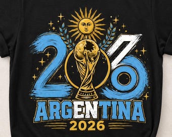 PNG de futebol argentino, PNG da bandeira da Argentina, PNG da Copa do Mundo de 2026, design vintage de camisa de futebol, sublimação para torcedor da Argentina, download digital