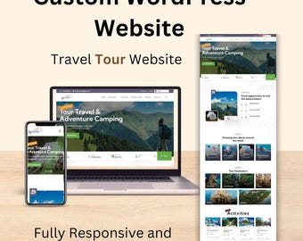 Design completo de website | Website WordPress para blog, portfólio, turismo, viagens e e-commerce | Interface e experiência do usuário modernas | Revisões ilimitadas