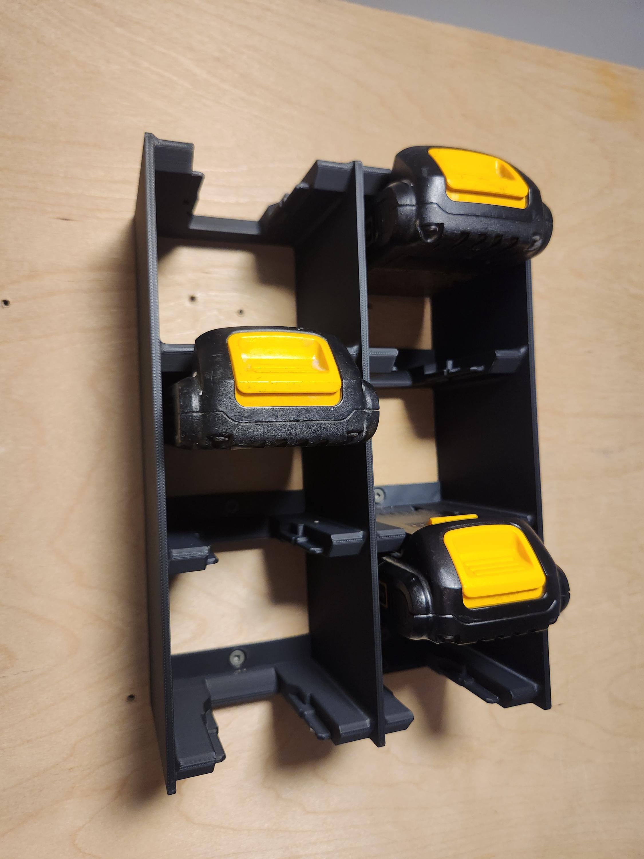 Dewalt 20V Battery Holder Wall Mount | 4 or 8 Battery Storage Tower ...