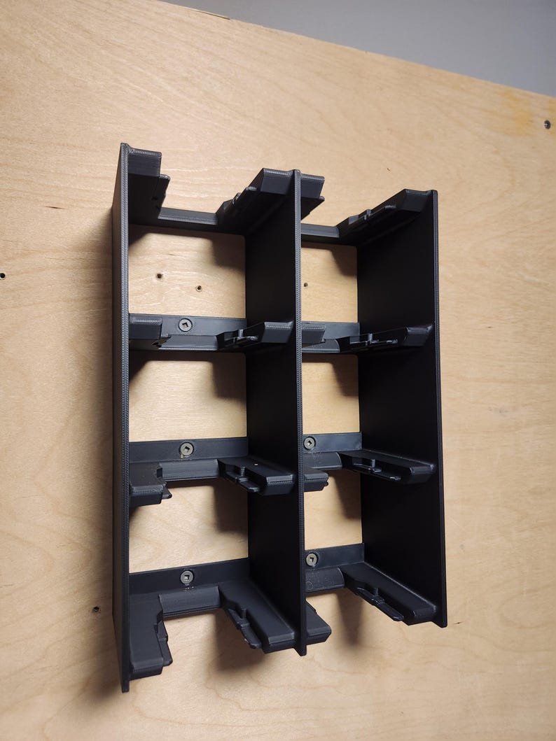 Dewalt 20V Battery Holder Wall Mount | 4 or 8 Battery Storage Tower ...