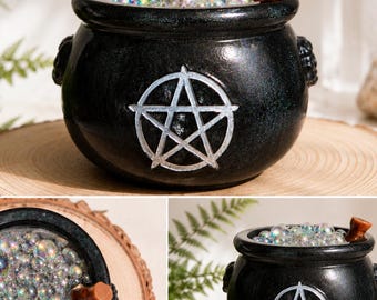 Trinket Dish | Spell Jar Container | Pagan Altar Decor | Crystal Storage