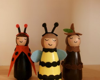 Wooden Woodland Dolls
