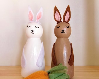 Wooden Easter Bunnies