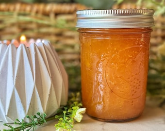 Homemade Peach Marmalade Jam – Grandma's Recipe, Ice Cream Topping