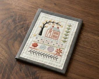 刺繍ステッチブックキット、138パターン、86ピースのオールインワン初心者セット、ツールとステップバイステップのチュートリアル付き、手作りの練習帳