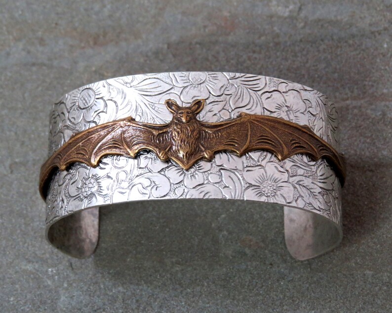Bat Bracelet Silver Cuff