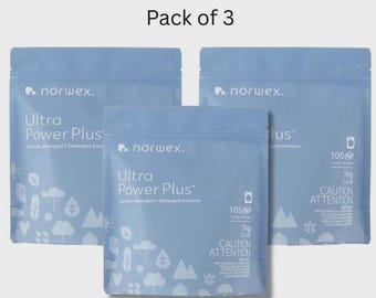 Norwex Ultra Power Plus™ Laundry Detergent, Pack of 3, 1kg or 2.2lb each