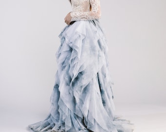 Piper Skirt  - Bridal Skirt - Wedding Separate - Ruffle Wedding Skirt - Blue Wedding Dress - Full Wedding Skirt - Ball Gown