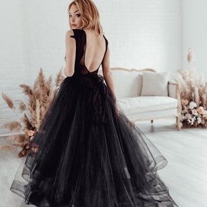 Eleanor Skirt 10 Train Tulle Bridal Skirt Horse Hair Trim Colored Wedding Dress Wedding Skirt image 3