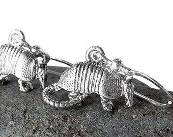 Armadillo Earrings - Armadillo Dangle Earrings - NOW AVAILABLE in All Sterling Silver