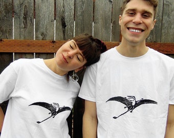 Pterodactyl T-Shirt - Dinosaur Tee - Unisex Shirt - Free Shipping