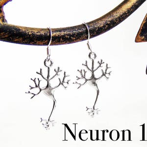 Neuron Earrings Science Jewelry image 2