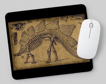 Stegosaurus Mousepad - Fossil Dinosaur Mouse Pad - Home Office