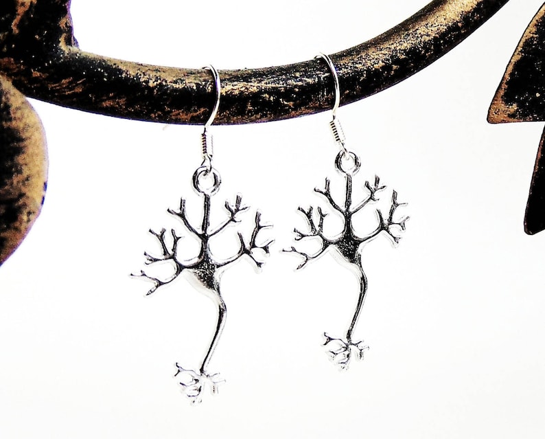 Neuron Earrings Science Jewelry image 1