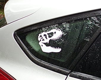 T Rex Sticker - Vinyl Sticker for Computer or Car - Dinosaur Bumper Sticker - Dinosaur Decal