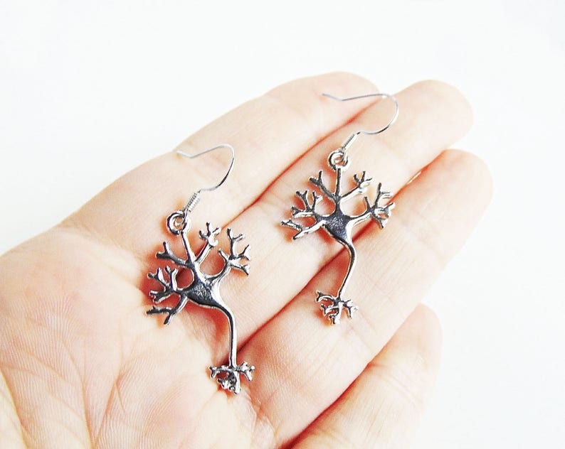 Neuron Earrings Science Jewelry image 7