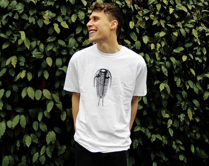 Featured listing image: Trilobite T-Shirt - Dinosaur Tee - Unisex Men's - Fossil Shirt