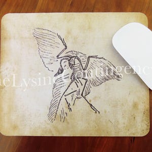 Dinosaur Mousepad Archaeopteryx Fossil image 2