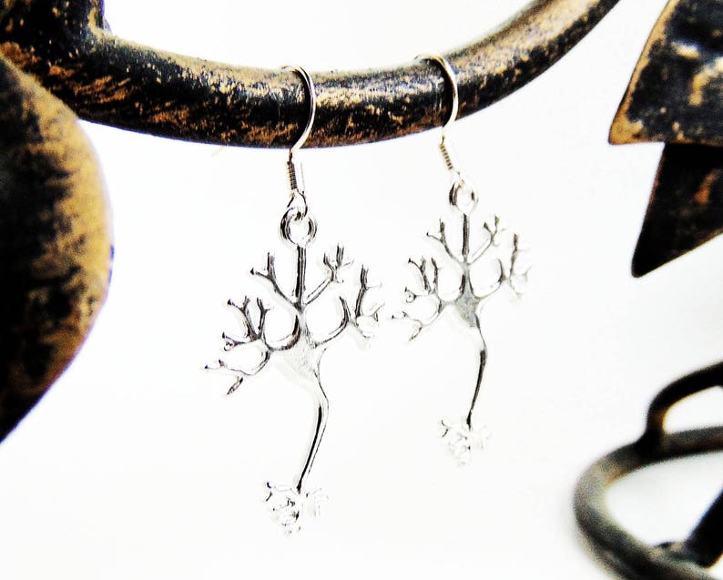 Neuron Earrings Science Jewelry image 5