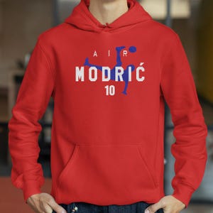 Croatia Modric #10 Animated Soccer Graphic Tee, 2026 World Cup Inspired Football Shirt 画像 10