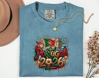 Portugal 2026 Soccer Shirt, Vintage Football Fan T-Shirt