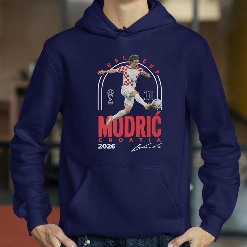 Croatia #10 Legend Style Football Graphic Tee | Soccer Fan Tribute Shirt | Game Day Gift image 10
