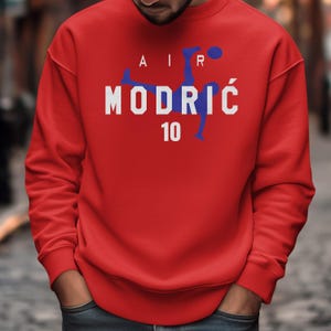 Croatia Modric #10 Animated Soccer Graphic Tee, 2026 World Cup Inspired Football Shirt 画像 8