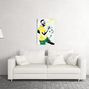 Póster de fútbol de Sudáfrica, arte mural en homenaje al fútbol, regalo para aficionados 2026, decoración moderna para el hogar. imagen 2