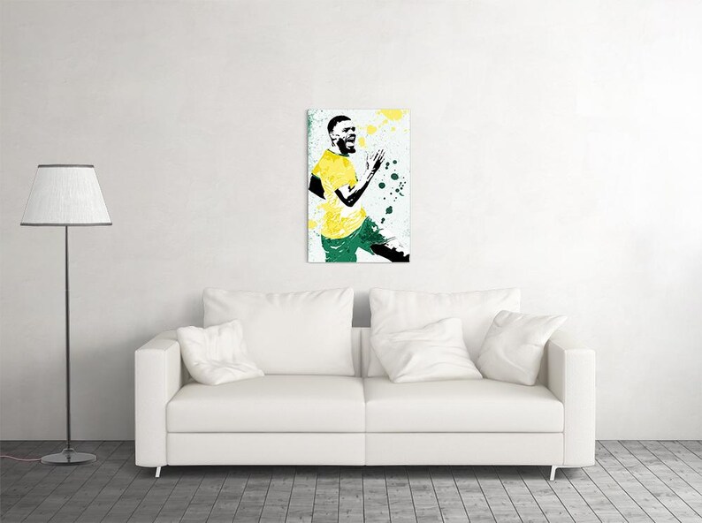 Póster de fútbol de Sudáfrica, arte mural en homenaje al fútbol, regalo para aficionados 2026, decoración moderna para el hogar. imagen 2