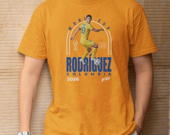 Colombia Soccer Fan Shirt 2026 | James Rodriguez #10 Football Tee