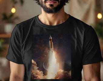 Moon Journey Graphic Tee, Space Exploration Shirt, Lunar Mission T-Shirt, Sci-Fi Astronomy Gift