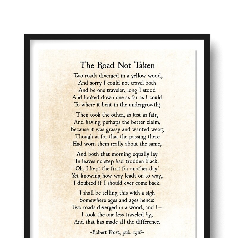 Road Not Taken - Etsy