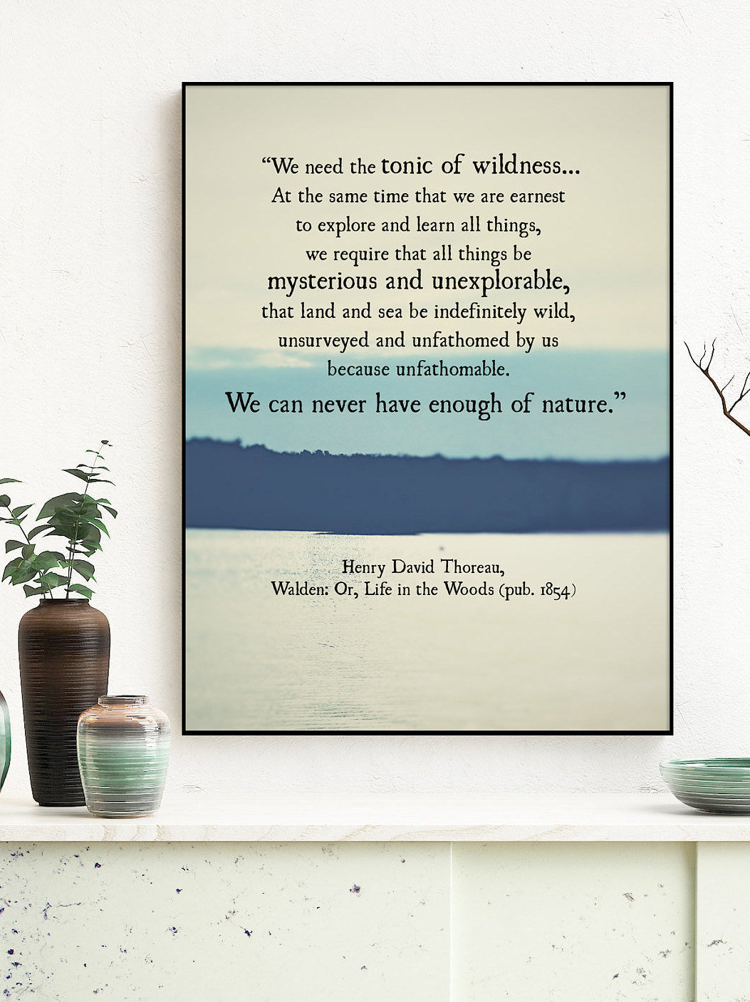 Henry David Thoreau Art Quote Print, Tonic of Wildness, Thoreau Quote, Walden  Quote, Book Page Art Print, Literary Art Print, Unframed - Etsy Israel, image size:1053x1406