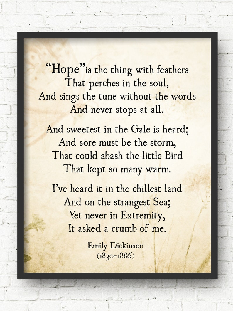 hope poem by emily dickinson