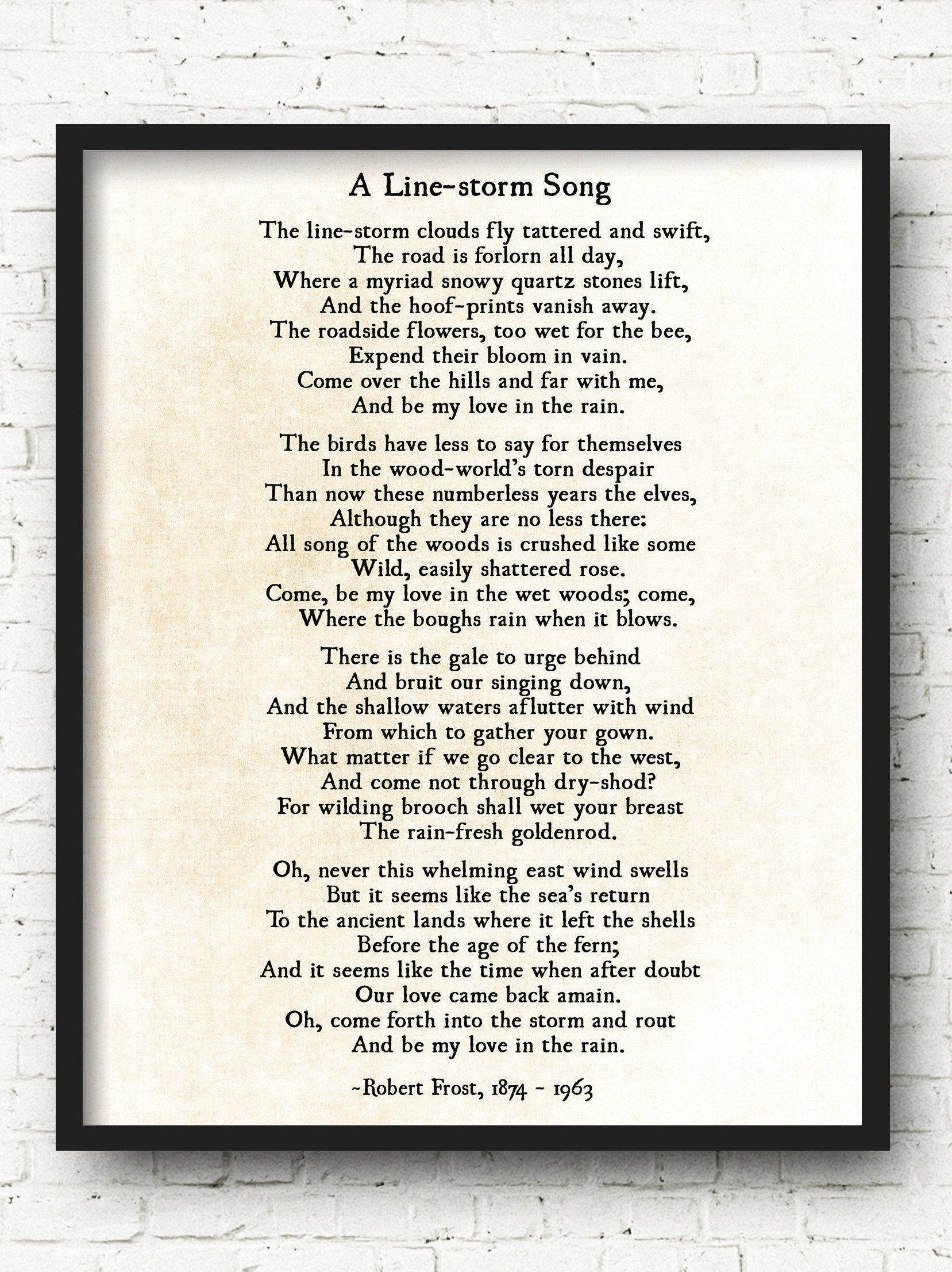 Robert frost love poems