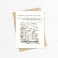 Braver than you Believe Winnie the Pooh Quote, AA Milne, Classic Winnie the Pooh Notecard, Book Quotes Card, Friendship Card