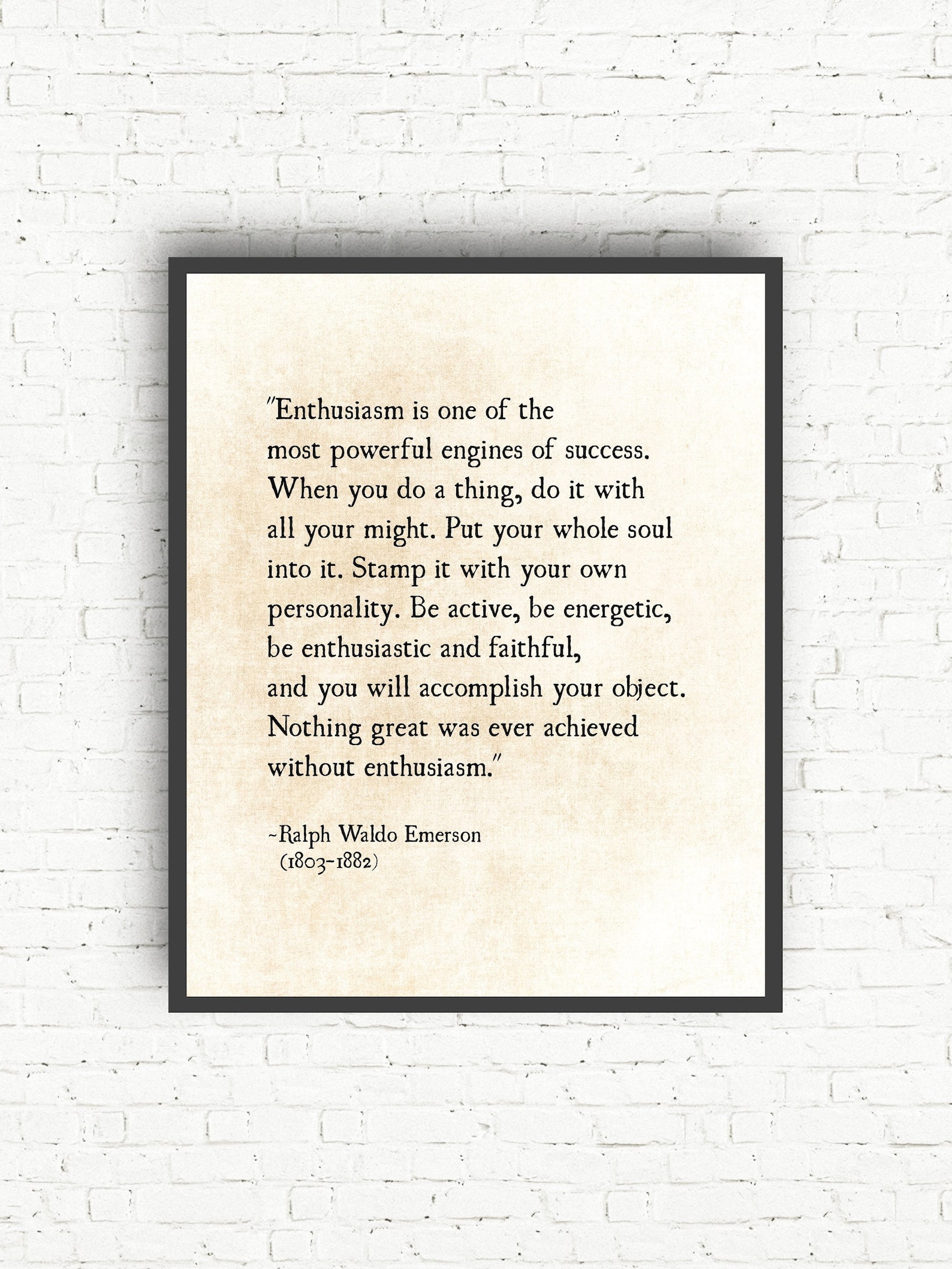 Ralph Waldo Emerson Quote Art Print, Success Quote Print, Grad ...