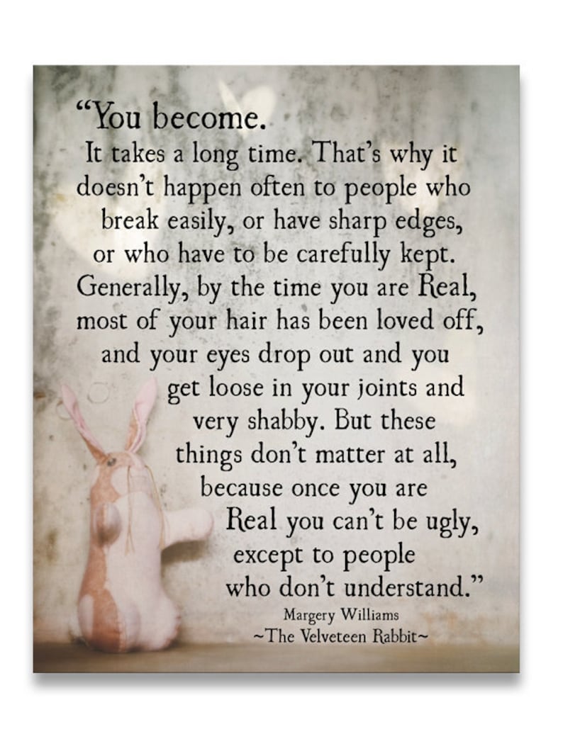 wedding quote velveteen rabbit ruby quote
