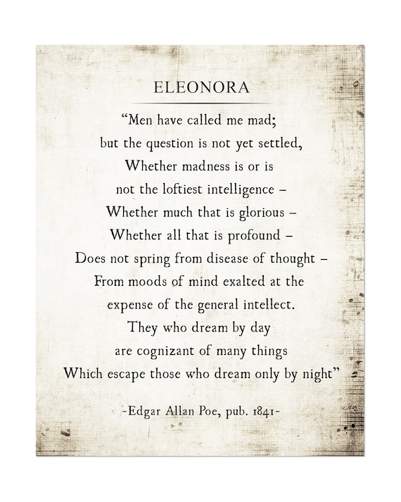 Eleonora Poe Summary